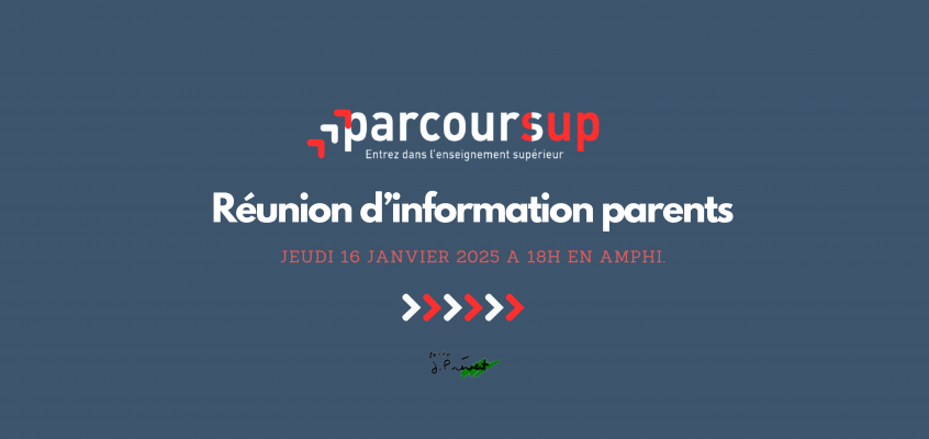 Réunion de présentation Parcoursup